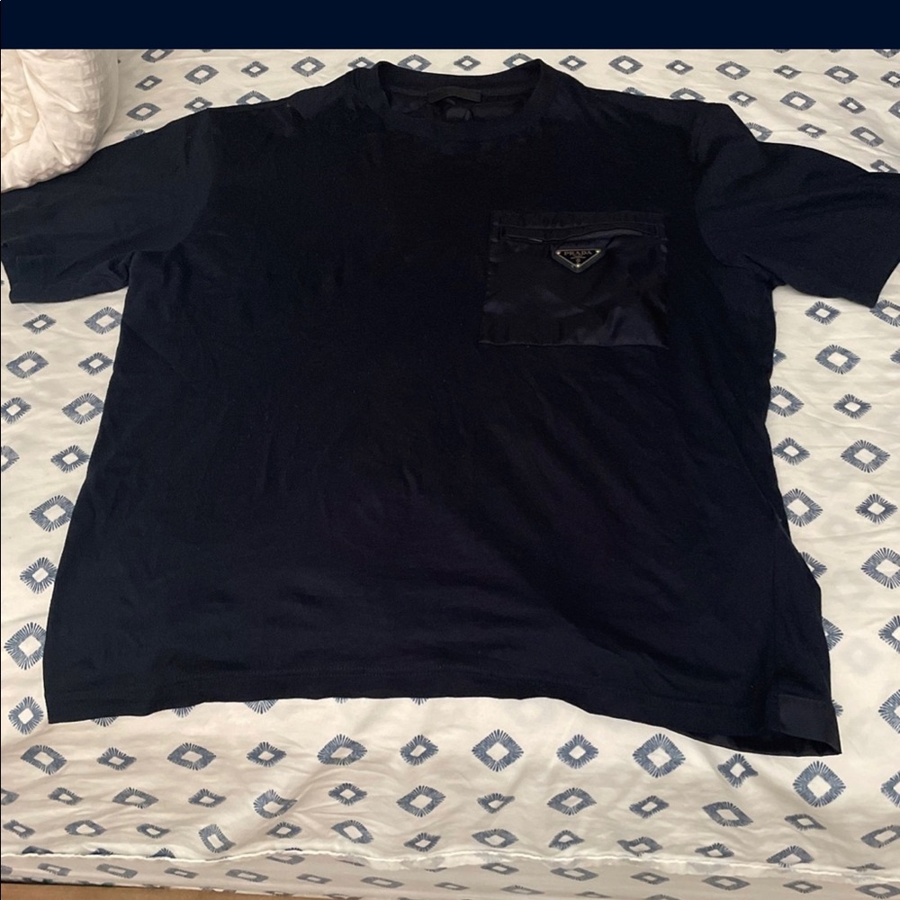 NAVY BLUE PRADA SHIRT